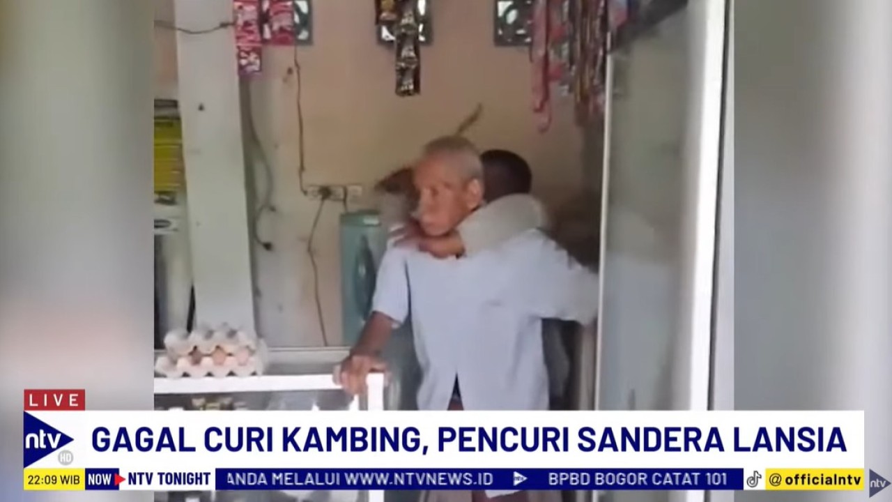 Pria bernama Satriono itu nekat menyandera seorang lansia setelah upaya pencurian kambing yang dilakukannya gagal.