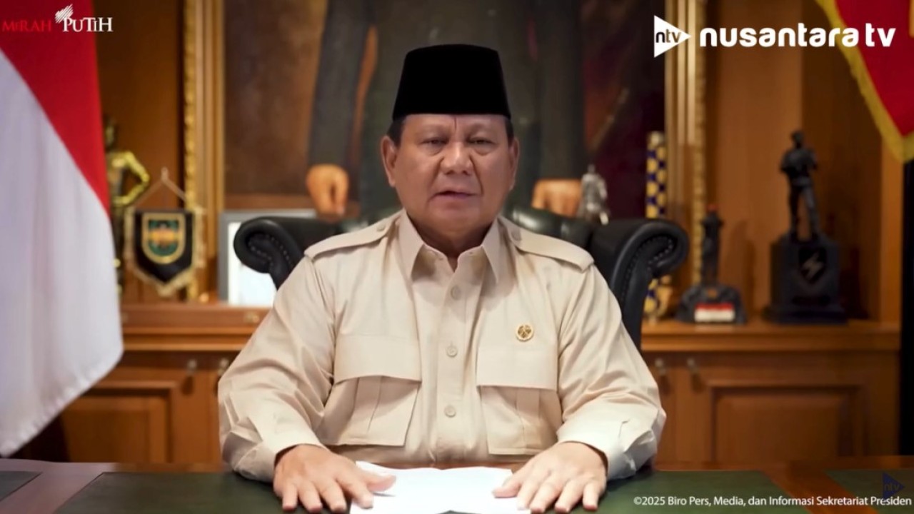 Presiden Prabowo Subianto. (Foto: Tangkapan layar)