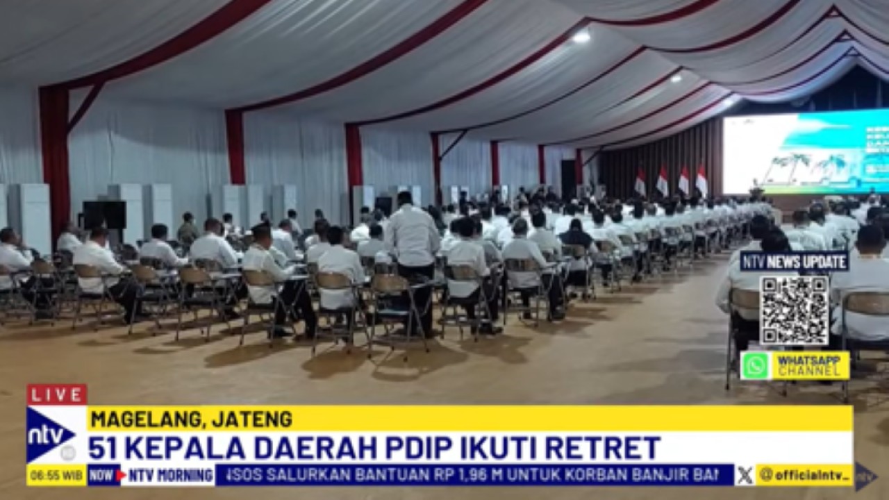 Para kepala daerah mengikuti retret di Akademi Militer Magelang