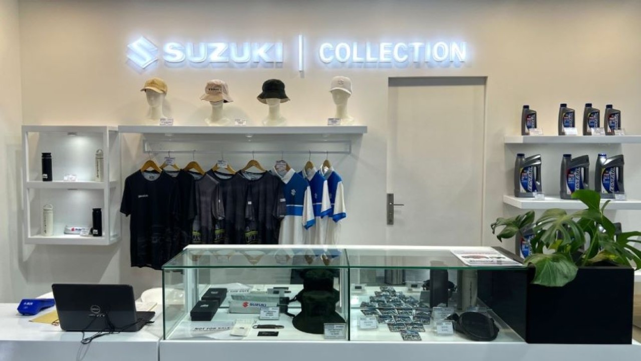 Pengunjung dapat menemukan area Suzuki Collection di booth Suzuki Indonesia di Hall A1. (Foto: Istimewa)