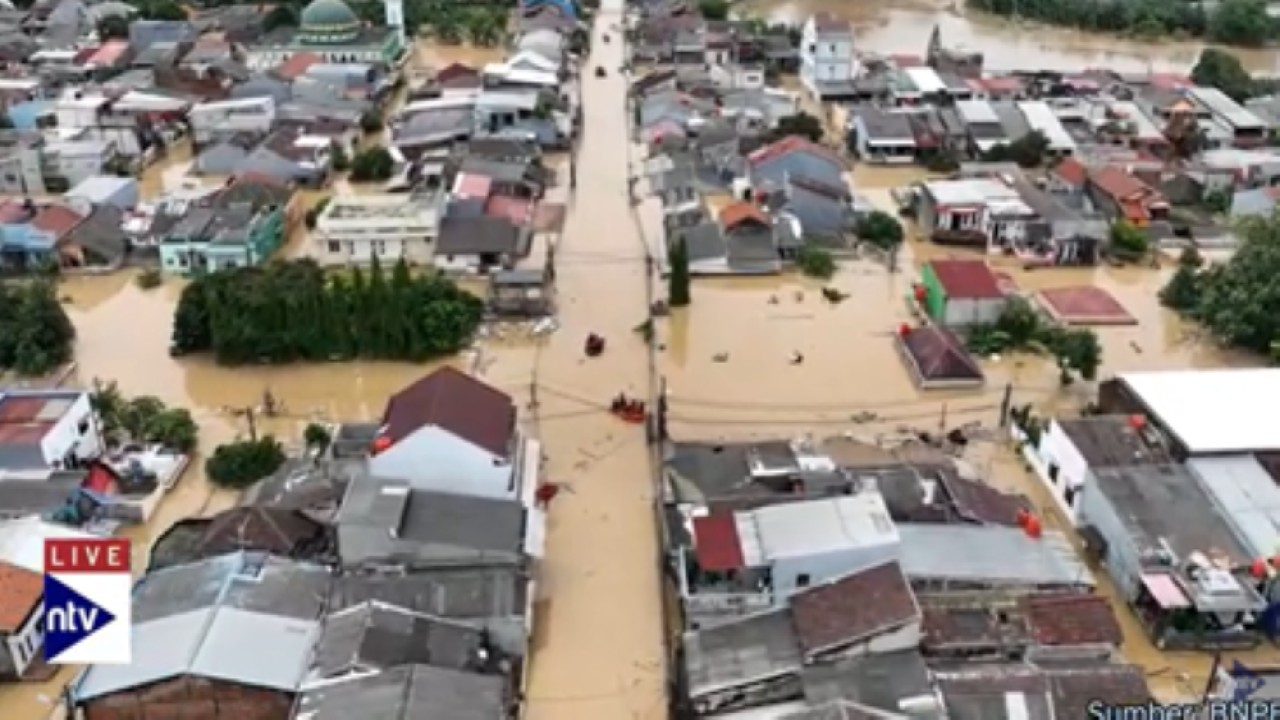 Kecamatan Jati Asih Bekasi menjadi kawasan yang paling terdampak banjir