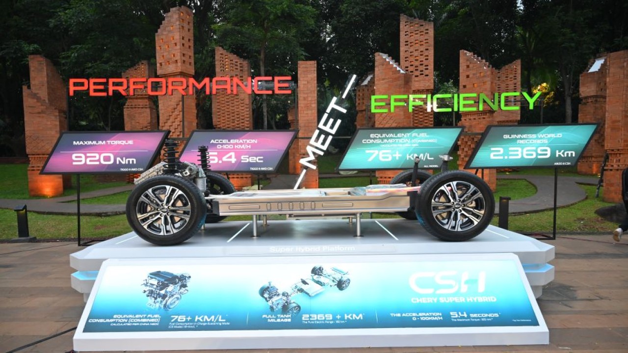 Chery memperkenalkan teknologi super hybrid CSH di Indonesia. (Foto: Istimewa)