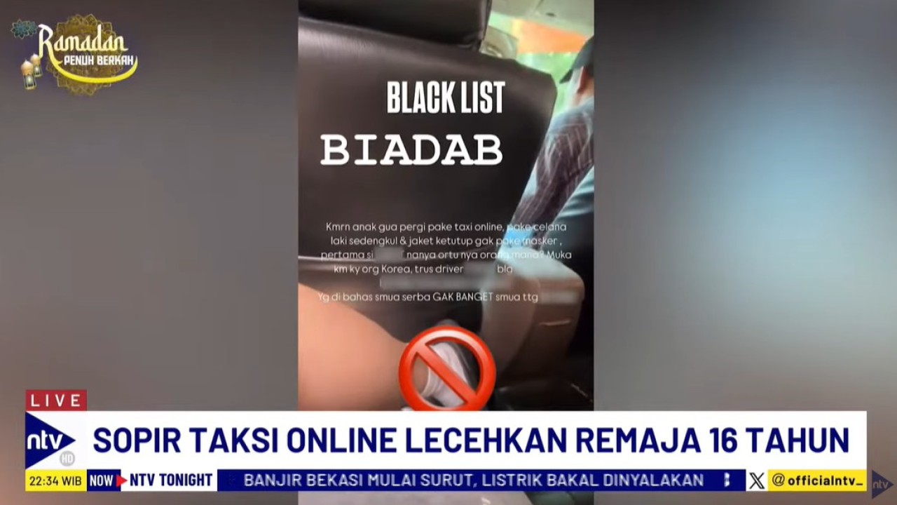 Seorang remaja 16 tahun mengalami pelecehan sopir taksi online.