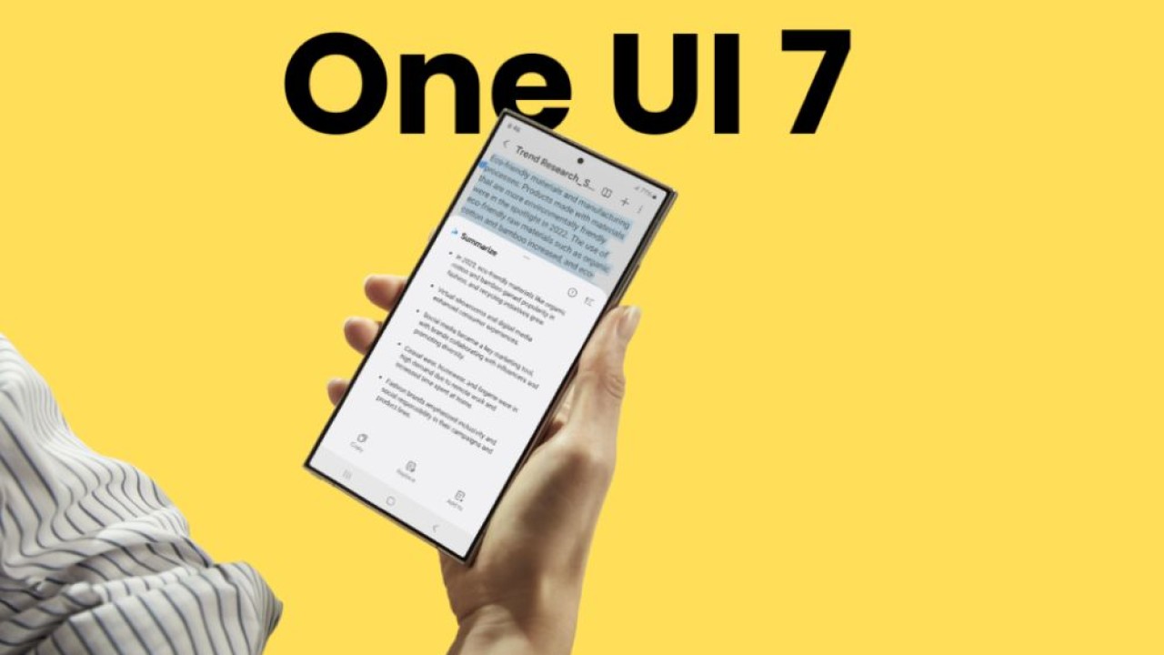 Samsung masih belum menentukan jadwal rilis One UI 7. (Foto: Istimewa via Gizmochina)