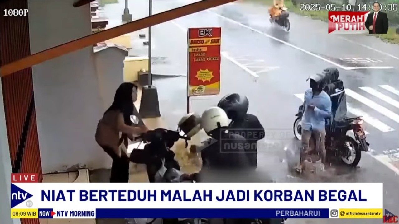 Seorang remaja perempuan menjadi korban aksi begal yang terekam dan viral di media sosial.