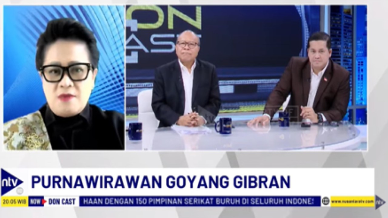 Pakar militer Connie Rahakundini dalam acara DonCast di Nusantara TV