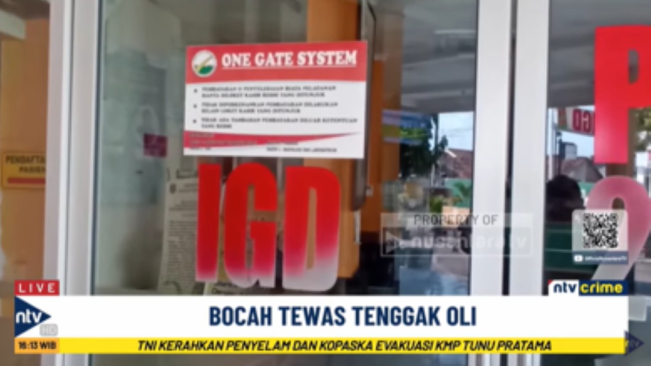 Seorang balita berusia 13 bulan yang tak sengaja meminum oli bercampur bensin akhirnya meninggal usai mendapat perawatan di IGD RSUD Suroto, Ngawi