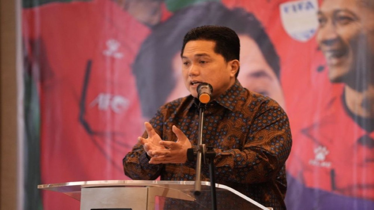 Ketua Umum Persatuan Sepak Bola Seluruh Indonesia (PSSI) Erick Thohir. (Foto: Istimewa via PSSI)