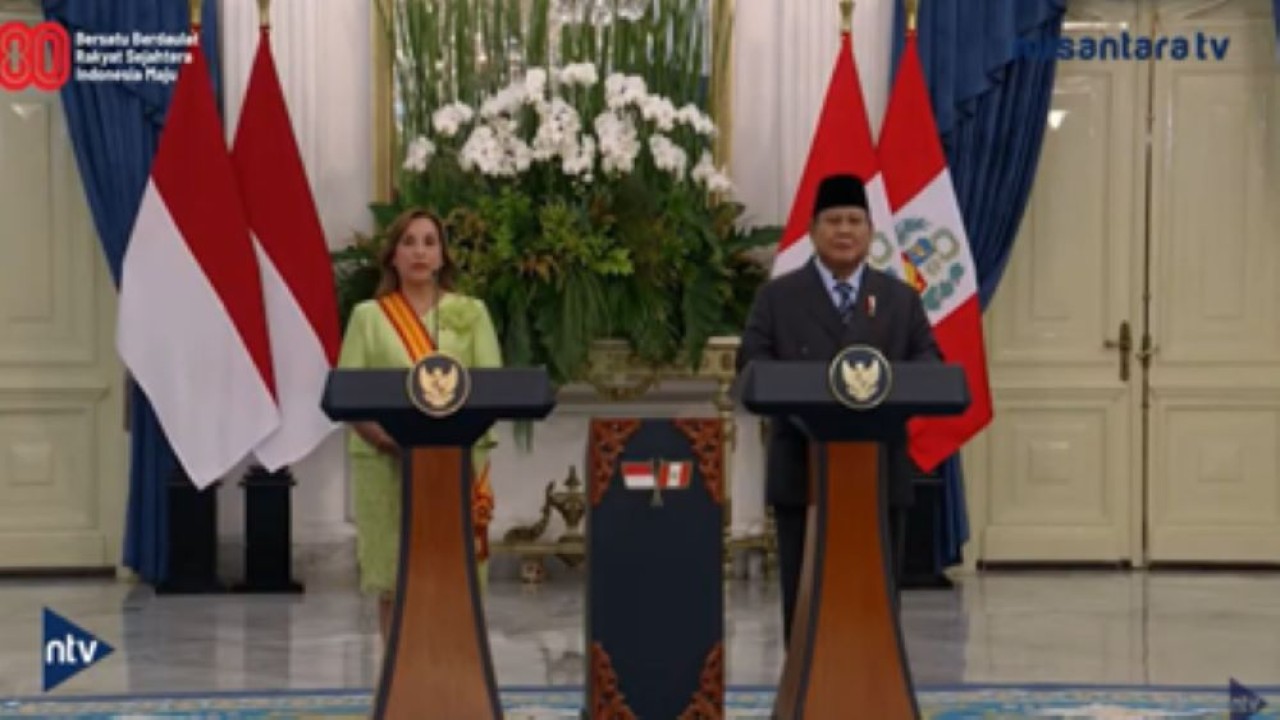 Presiden Prabowo Subianto dan Presiden Peru Dina Boluarte
