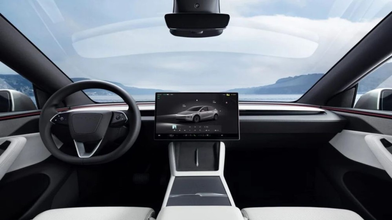 Mobil listrik Tesla Model YL. (Foto: Istimewa via Gizmochina)