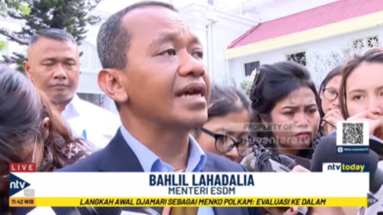 Menteri ESDM Bahlil Lahadalia