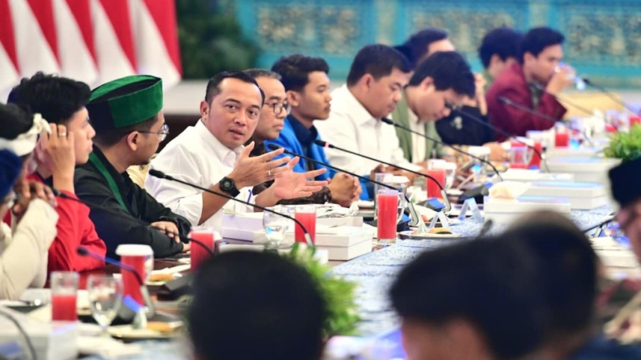 Silaturahmi Menteri Sekretaris Negara Prasetyo Hadi, Menteri Pendidikan Tinggi, Sains, dan Teknologi Brian Yuliarto, dan Wakil Menteri Sekretaris Negara Juri Ardianto dengan Perwakilan Mahasiswa di Istana Negara, Kamis, 4 September 2025. (Foto: BPMI Setpres)