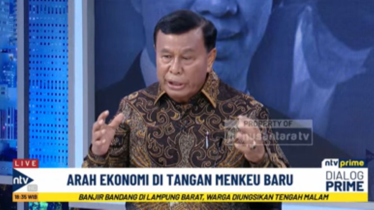Presiden Komisaris NT Corporation Nurdin Tampubolon dalam Dialog NTV Prime di Nusantara TV