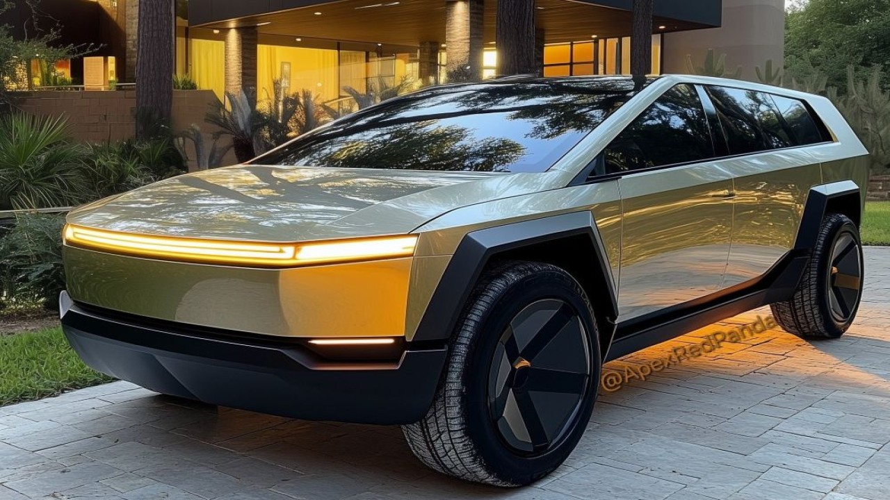 Tesla Cyber SUV. (Foto: Istimewa/@ApexRedPanda via Teslarati)