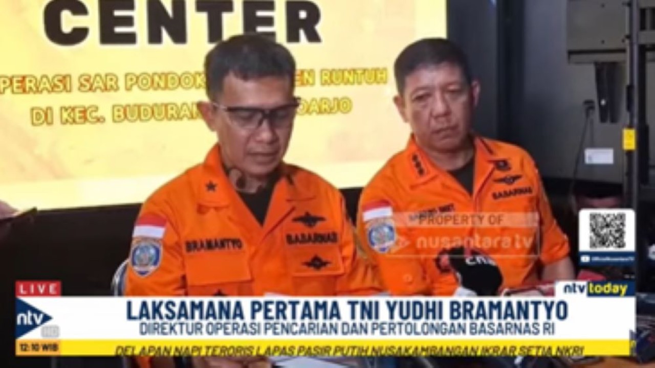 Direktur Operasi Pencarian dan Pertolongan Basarnas RI Laksamana Pertama TNI Yudhi Bramantyo