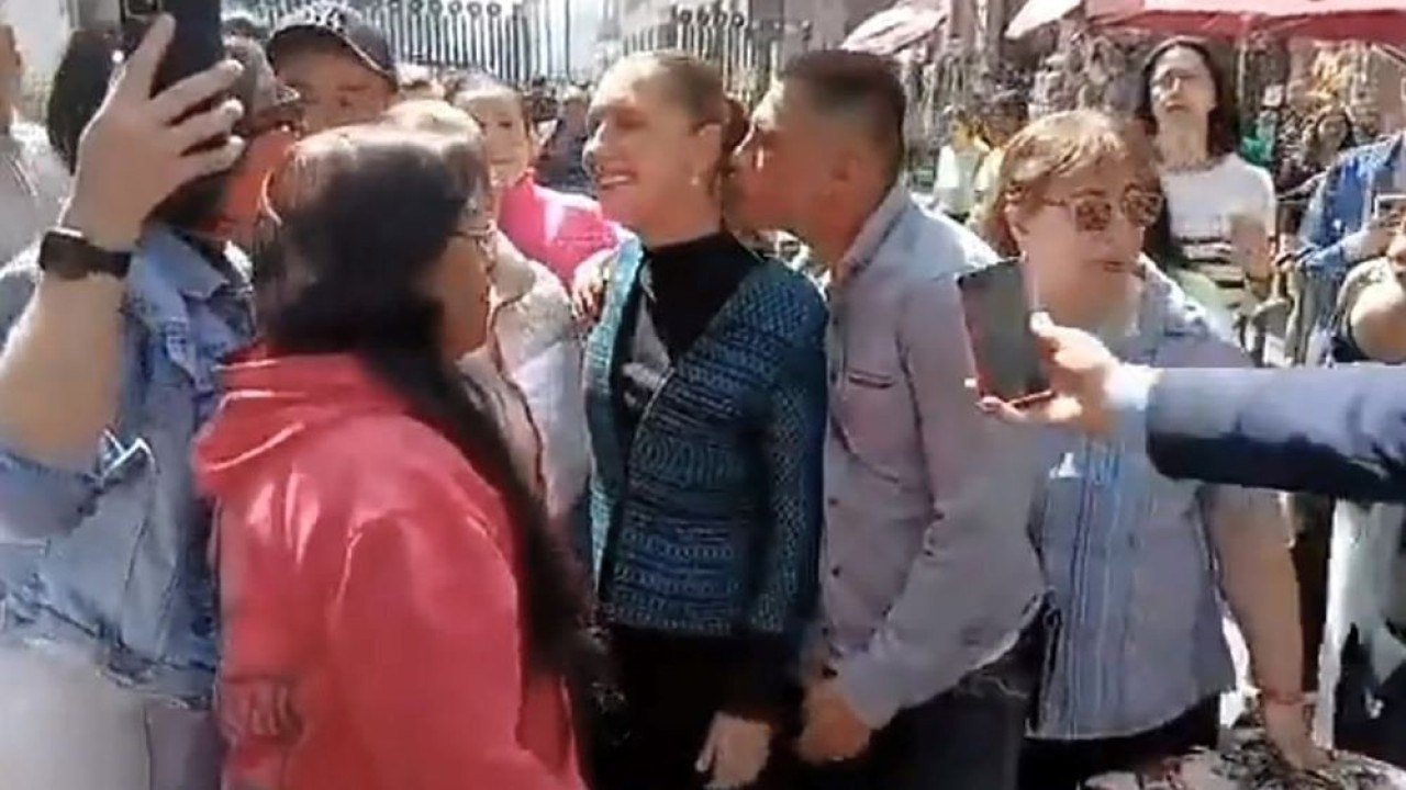 Presiden Meksiko Claudia Sheinbaum jadi korban pelecehan yang dilakukan seorang pria mabuk saat blusukan/ist