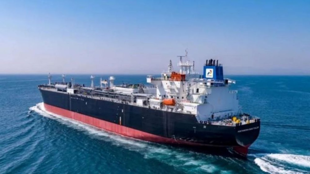 Ilustrasi - Kapal tanker gas raksasa Pertamina Gas Tulip milik PT Pertamina International Shipping (PIS). (ANTARA/HO-PIS)