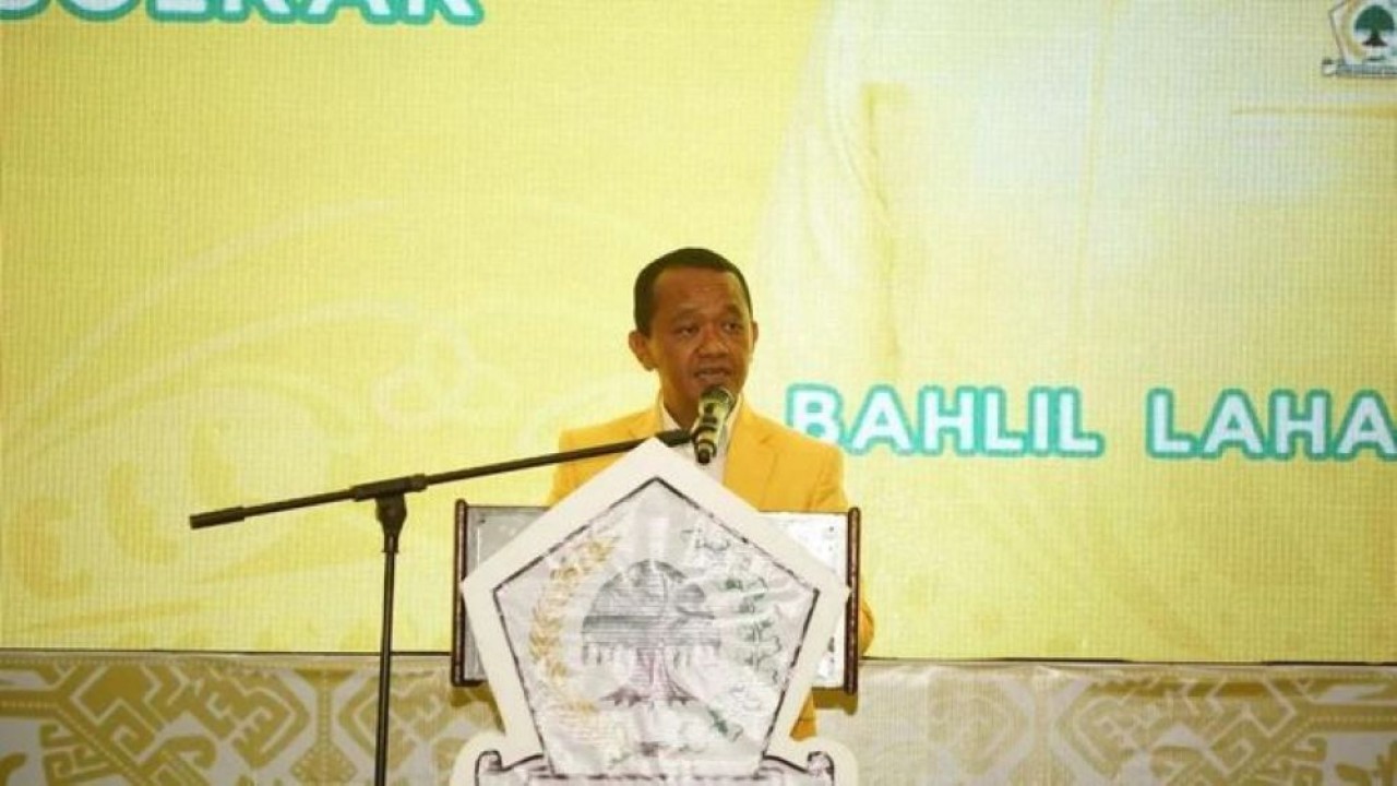 Ketua Umum Partai Golkar Bahlil Lahadalia hadiri Musyawarah Daerah (Musda) Partai Golkar Papua Selatan di Merauke, Jumat (Foto: ANTARA/HO-Golkar)