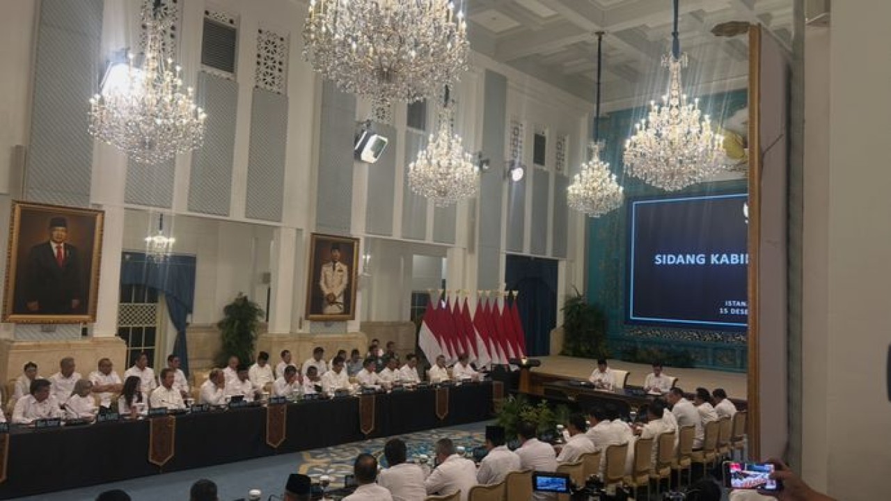 Presiden Prabowo Subianto Pimpin Langsung Sidang Kabinet Paripuna di Istana Negara (NTVnews.id)