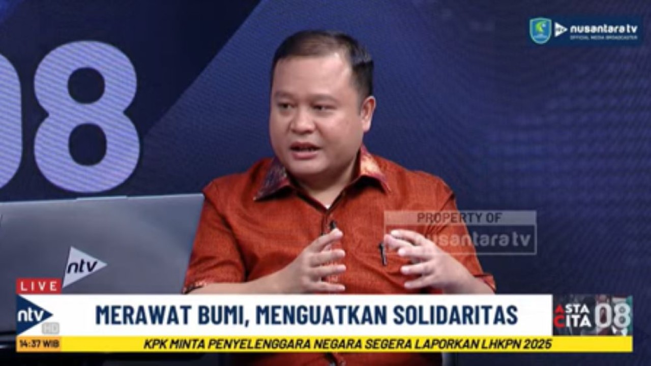Bendahara Umum PP Gekira Dimpos Tampubolon dalam dialog program Asta Cita Nusantara TV