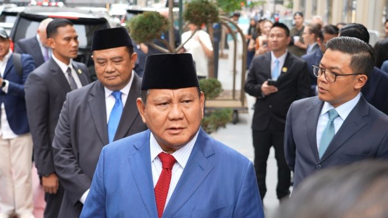 Presiden Prabowo di wawancarai usai menyampaikan pidato di Sidang Umum Perserikatan Bangsa-Bangsa (PBB), pada 24 September 2025. (Sekertariat Kepresidenan)