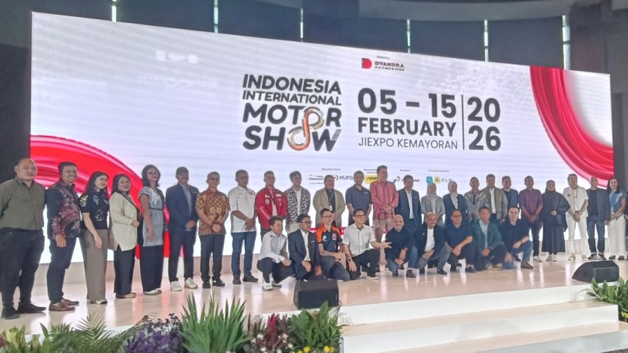 Pameran otomotif IIMS 2026 siap digelar di JIExpo Kemayoran, Jakarta, pada 5-15 Februari 2026. (Foto: Adiantoro/NTV)