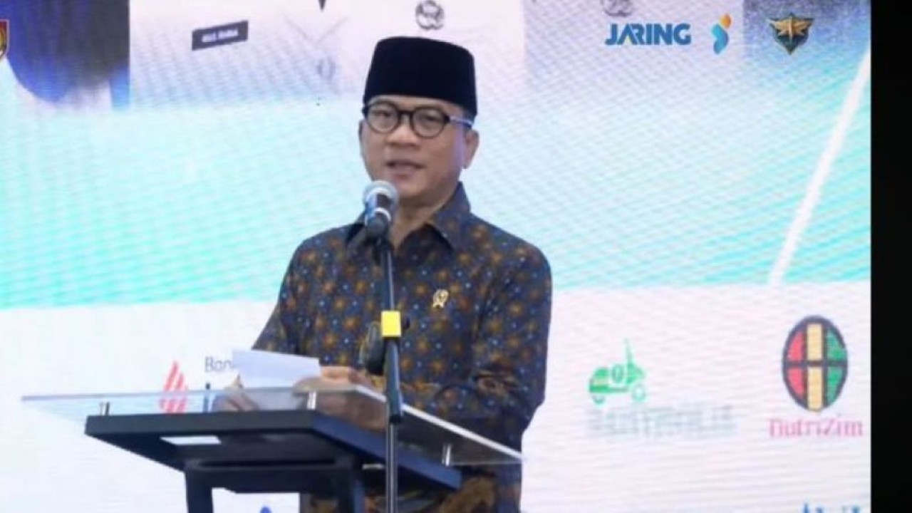 Tangkapan layar - Menteri Desa dan Pembangunan Daerah Tertinggal (Mendes PDT) Yandri Susanto menghadiri Grand Final Turnamen Esports Desa Nasional 2026, seperti dipantau secara daring di Jakarta, Selasa, 13 Januari 2026. (Foto: ANTARA/Tri Meilani Ameliya)
