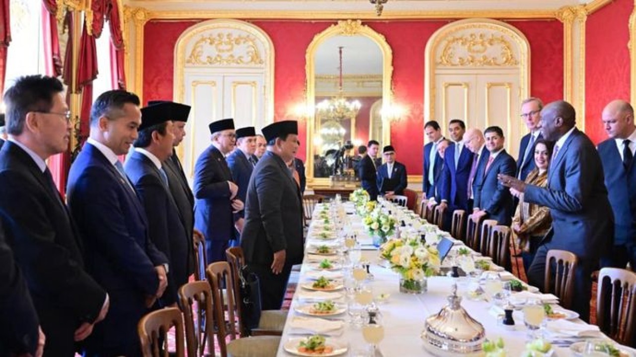 Prabowo Gelar Pertemuan Bilateral dan Working Lunch dengan Wakil PM Inggris di Lancaster House (Sekretariat Presiden)