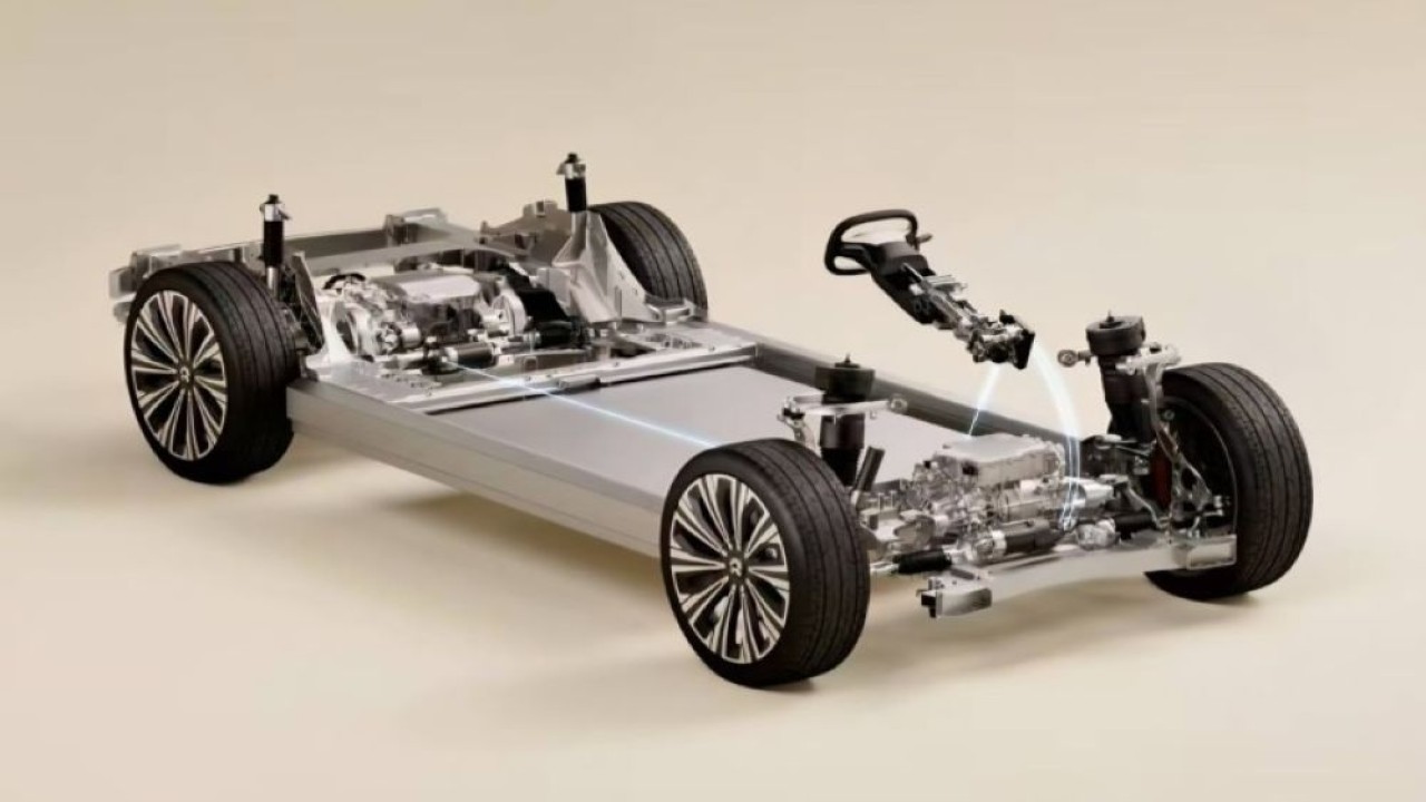 Nio ET9 adalah kendaraan produksi massal pertama buatan China yang dilengkapi dengan sistem kemudi elektronik (steer-by-wire). (Foto: Nio via CarNewsChina)