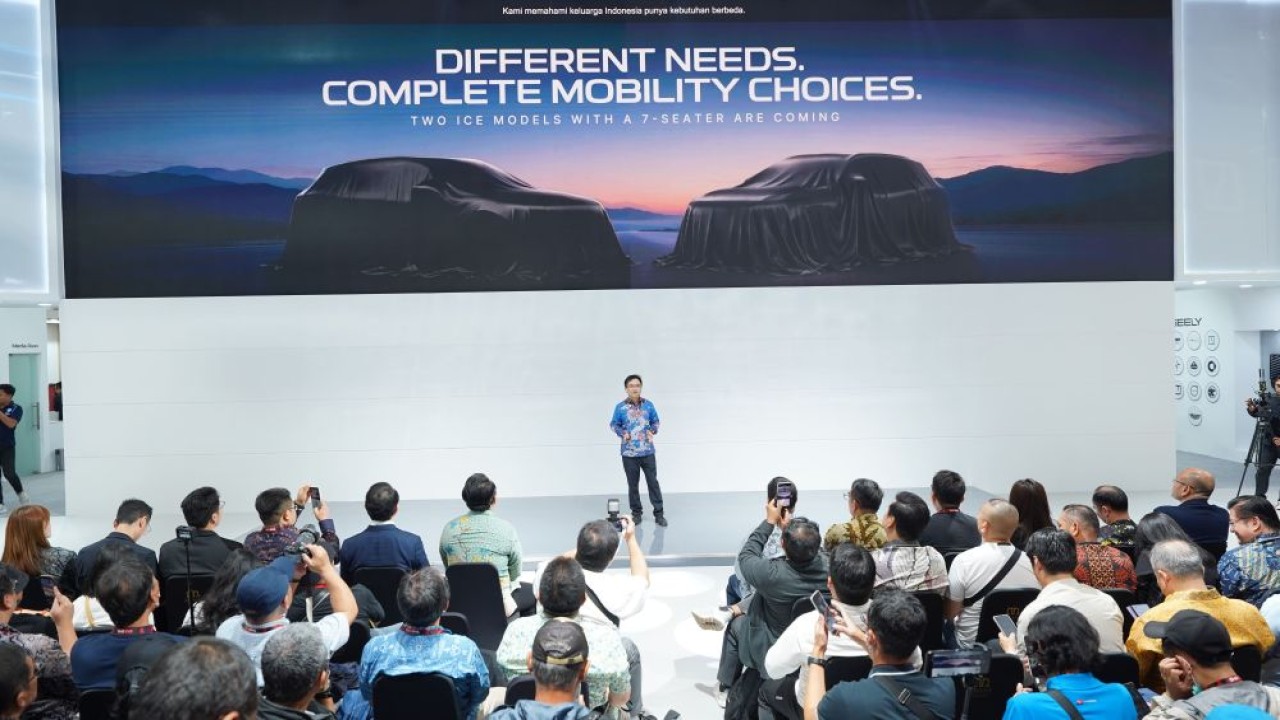 Geely menampilkan seluruh lini produk unggulannya di IIMS 2026. (Foto: Dok/Istimewa)