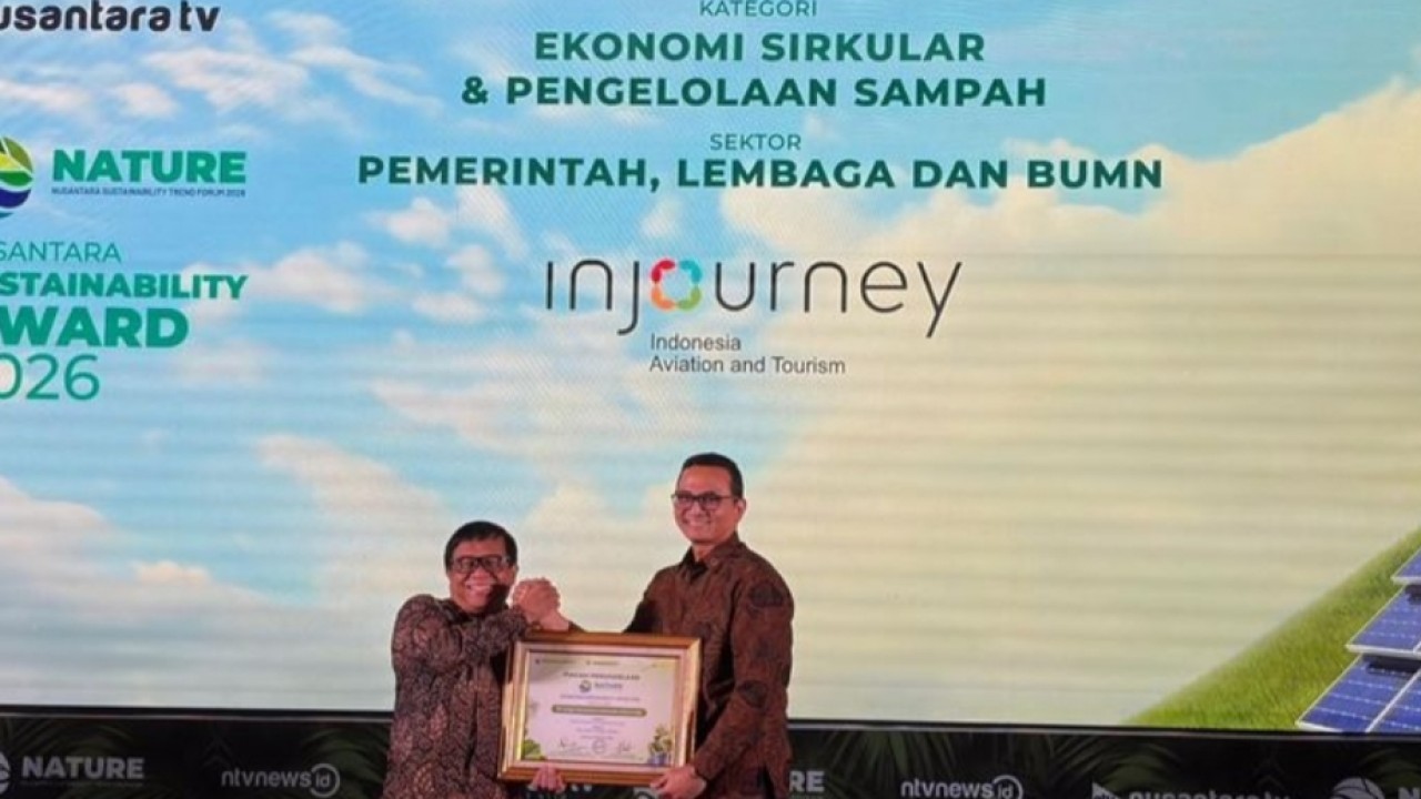 InJourney Jadi Teladan BUMN dalam Ekonomi Sirkular, Sabet Nusantara Sustainability Award 2026. (Ntvnews/Dedi)