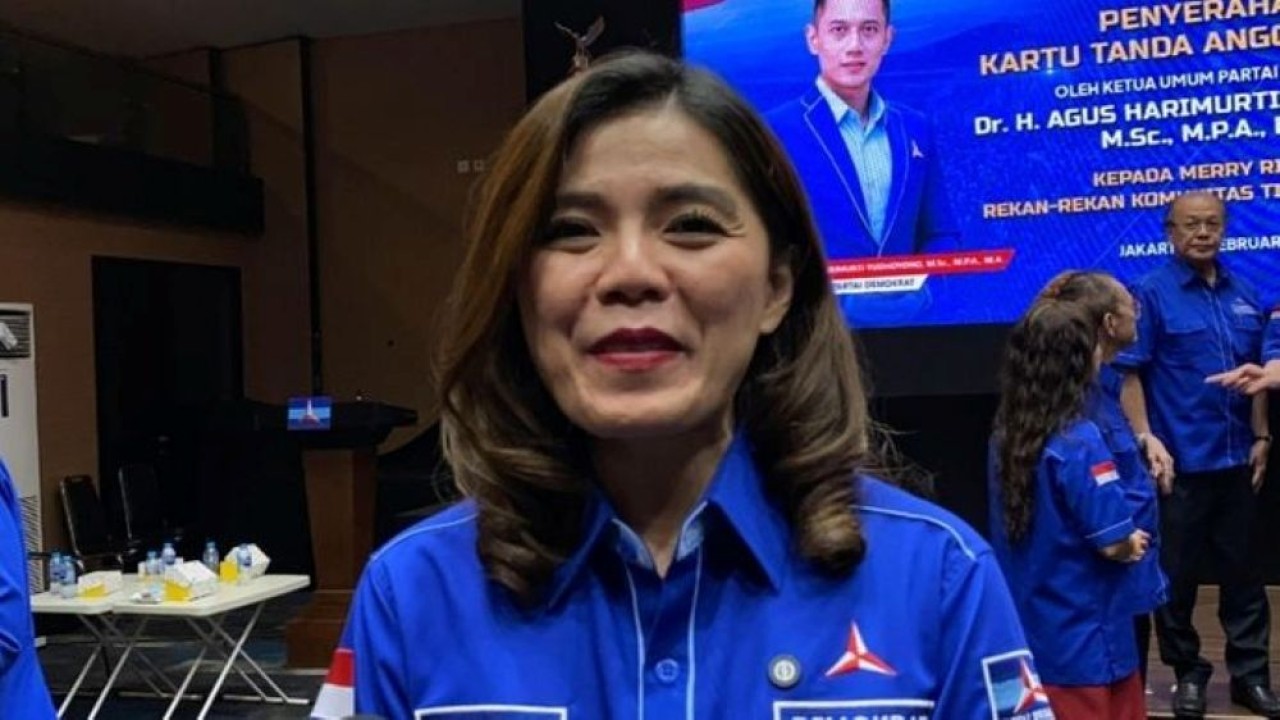 Merry Riana resmi bergabung jadi kader partai Demokrat. (Foto: NTVNews)