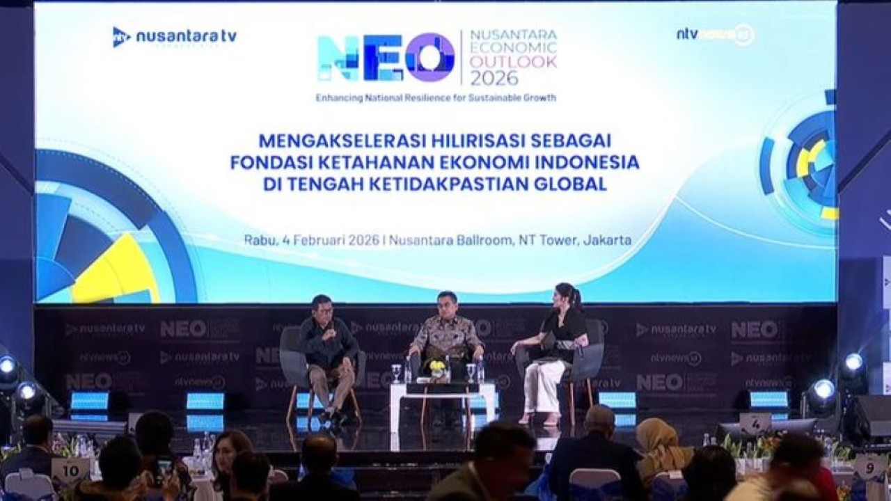 NEO Sesi 2 dengan Narasumber Heldy Satrya Puter (Deputi Bidang Hilirisasi Investasi Strategis dan Hariyanto (Kepala Biro Perencanaan Kementerian ESDM RI) (Ntvnews.id)