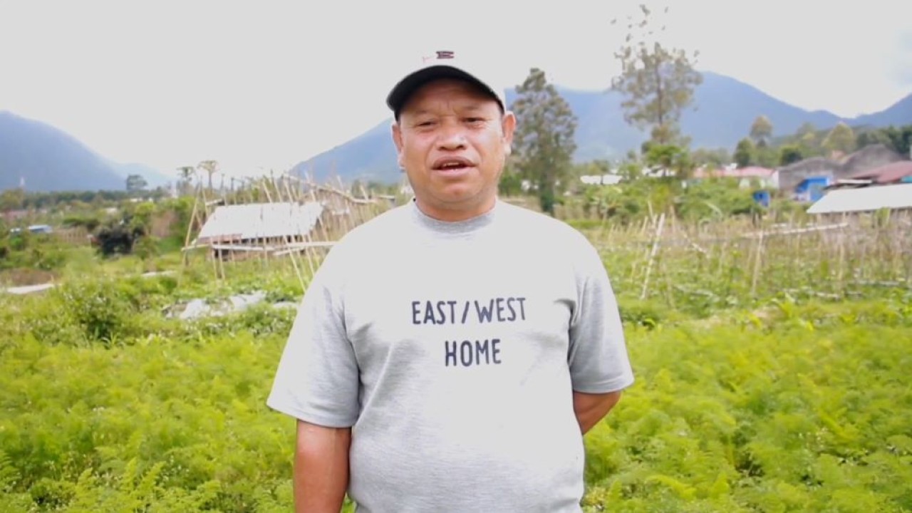 Ketua Kelompok Tani Locak Jaya, Kelurahan Wali, Kecamatan Langke Rembong, Anselmus Deok. (Istimewa)