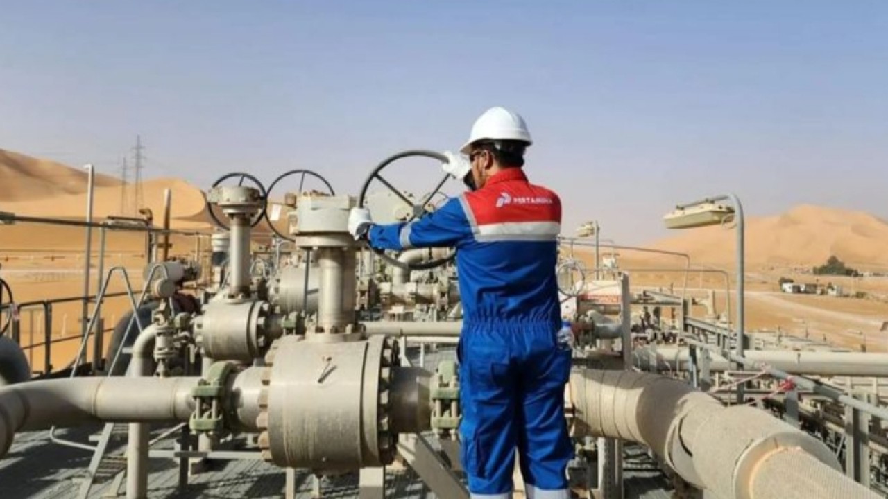 Ilustrasi - Fasilitas produksi migas PT Pertamina Internasional EP (PIEP). ANTARA/HO-Pertamina Internasional EP (Antara)