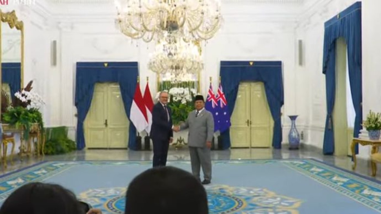 Presiden Republik Indonesia Prabowo Subianto menerima kunjungan Perdana Menteri (PM) Australia Anthony Albanese (Istimewa)