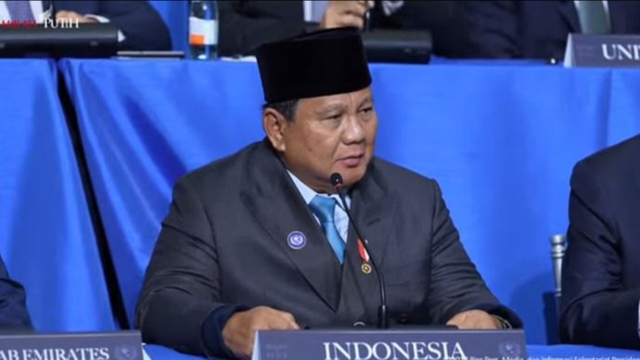 Prabowo Subianto dalam pertemuan Board of Peace (Istimewa)