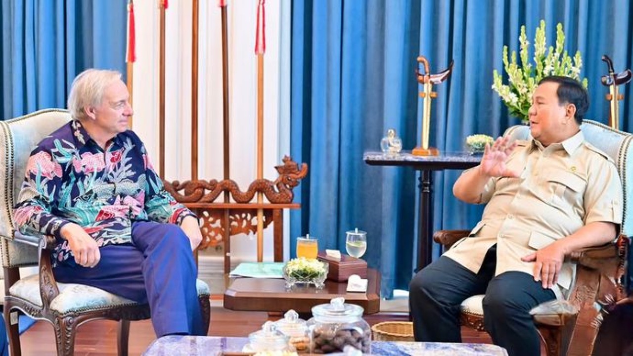 Prabowo Subianto dan Ray Dalio di Istana Kepresidenan (Istimewa)