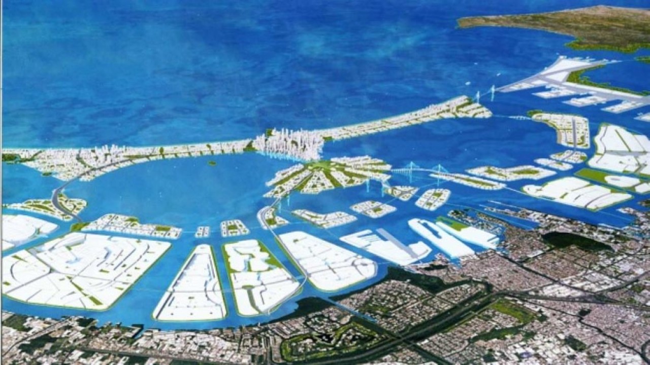 Polusi mengancam Teluk Jakarta.