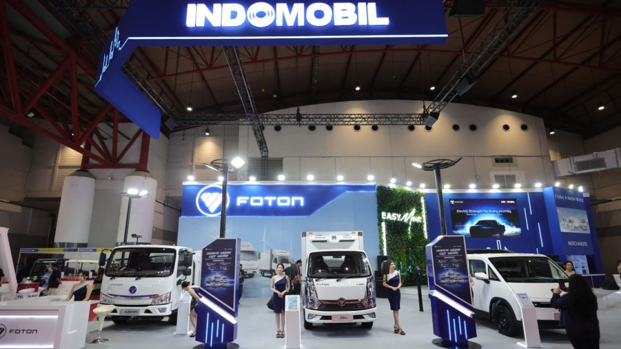 Booth Foton di Hall B2 di GIICOMVEC 2026. (Foto: Dok/Istimewa)