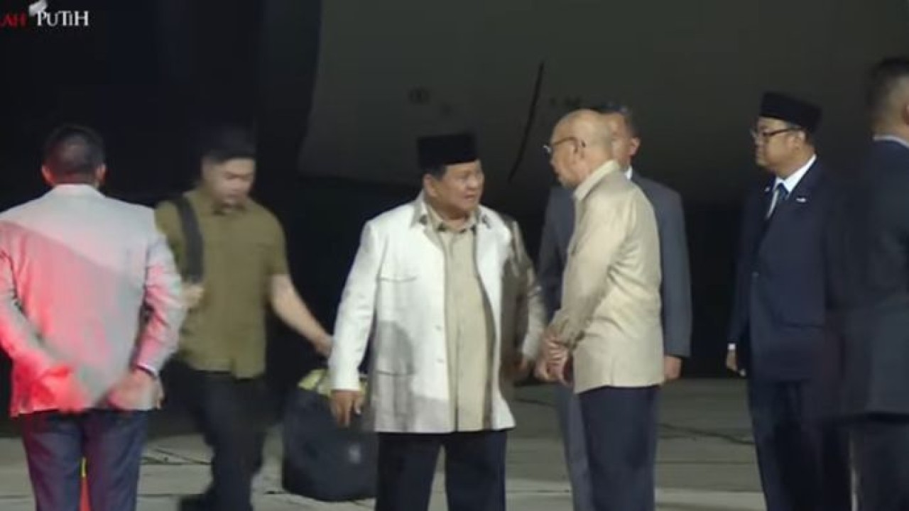 Prabowo Subianto tiba di Tanah Air usai merampungkan kunjungan ke dua negara, Jepang dan Republik Korea (Istimew)