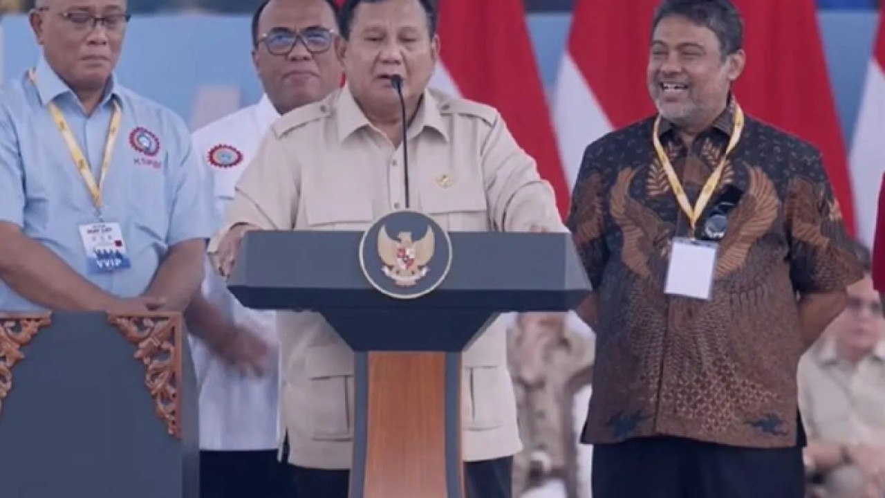 Ketua Umum Asosiasi Pengusaha dan Pengelola Dapur Makan Bergizi Gratis Indonesia (APPMBGI) Abdul Rivai Ras (Ntvnews.id-Muslimin Trisyuliono)