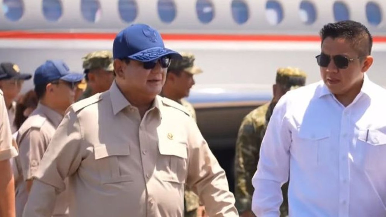 Presiden Prabowo Subianto tiba di Miangas, Kepulauan Talaud, Sulawesi Utara (Sulut), pada Sabtu 9 Mei 2026. (Foto: Istimewa)