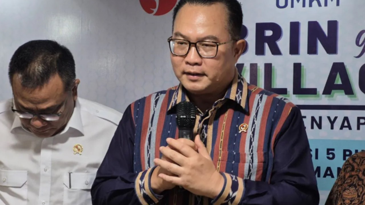 Kepala Badan Riset dan Inovasi Nasional (BRIN) Arif Satria ditemui di sela-sela kegiatan BRIN Goes to Villages di Jakarta, Kamis (4/6/2026). ANTARA/Sean Filo Muhamad (Antara)