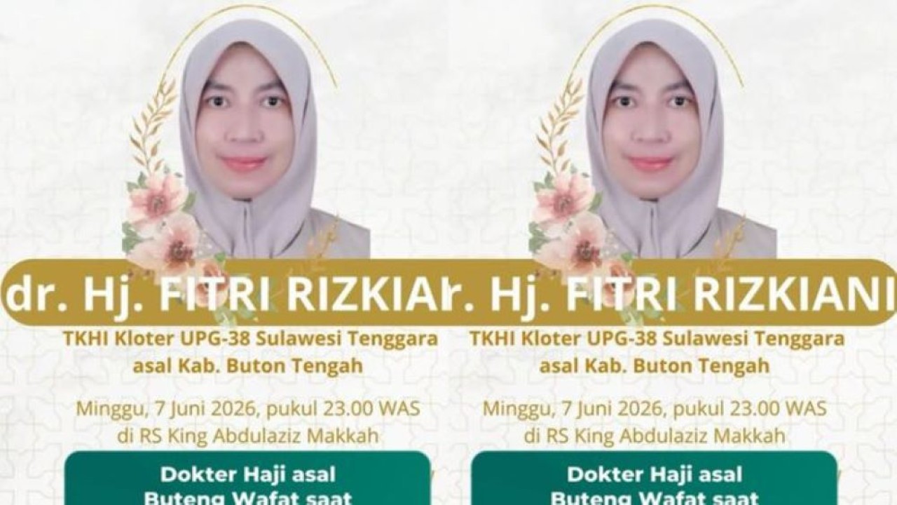 Dokter Haji wafat saat bertugas di Makkah (Kendari info)