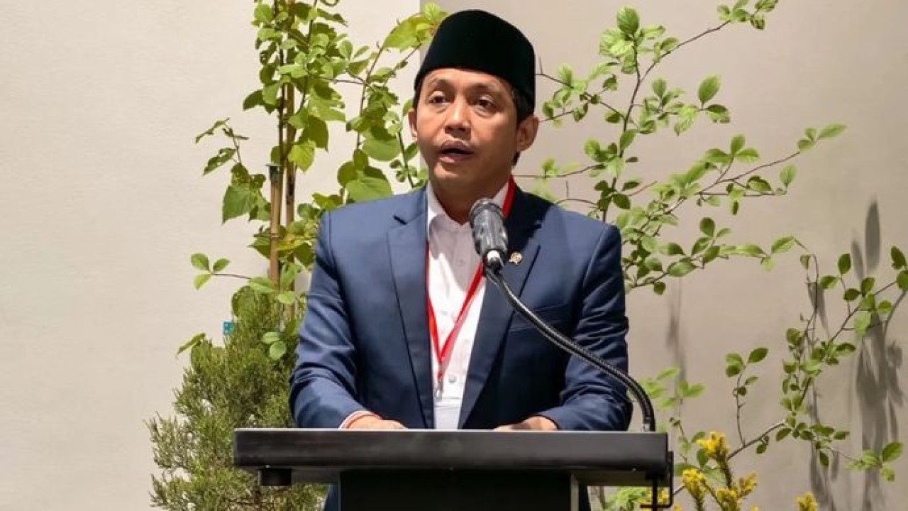 Menteri Kehutanan (Menhut) Raja Juli Antoni pada sesi pembukaan tingkat tinggi Nature and Finance dalam rangka London Climate Action Week 2026 di London, Inggris, Senin, 23 Juni 2026. (Kemenhut)