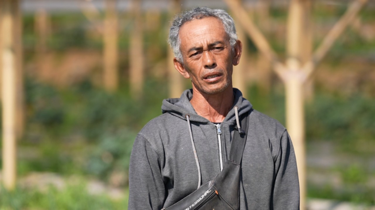Bayu Sudrajat, petani sayur. (Bakom)