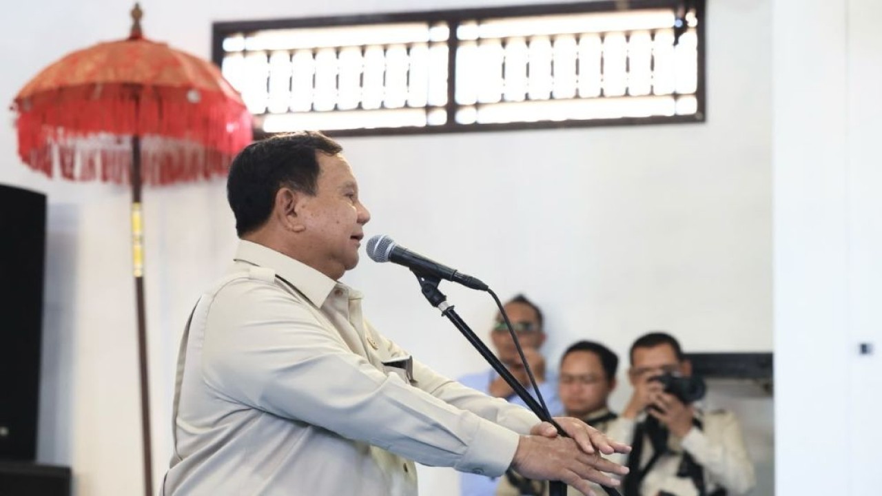 Presiden Prabowo Subianto mengunjungi Sekolah Rakyat Menengah Pertama (SRMP) 17 Tabanan, Bali, Minggu, 7 Juni 2026. (Foto: Dok/Istimewa/Bakom RI)