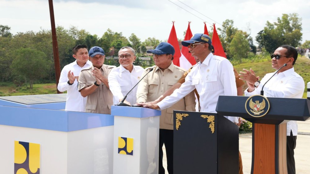 Presiden Prabowo Subianto meresmikan ruas jalan dari pelaksanaan Instruksi Presiden Jalan Daerah (IJD) pada Selasa, 23 Juni 2026. (Foto: Dok/Istimewa/Bakom RI)