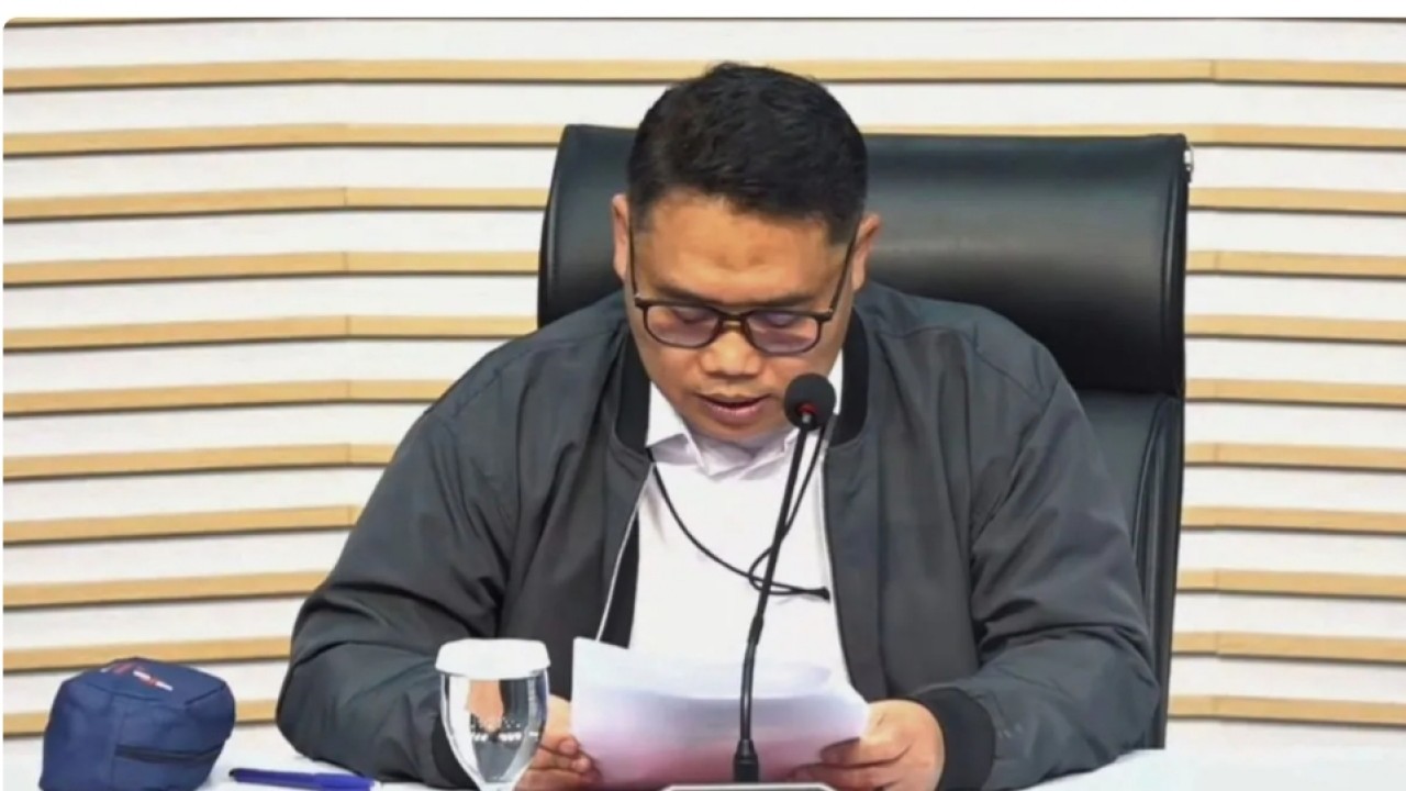 Tangkapan layar - Deputi Penindakan dan Eksekusi KPK Asep Guntur Rahayu dalam konferensi pers di Jakarta, Sabtu (11/7/2026). ANTARA/YouTube/HUMASKPK/Agatha Olivia Victoria